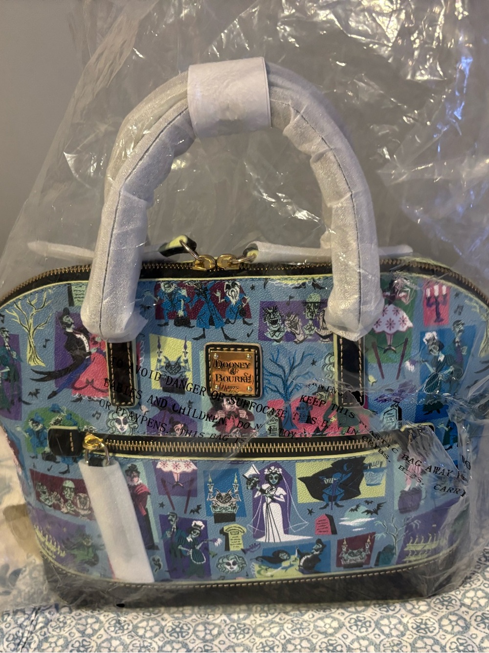 NWT Disney Dooney & Bourke 2020 Haunted Mansion Zip Satchel Style B20SY19 - Picture 4 of 7